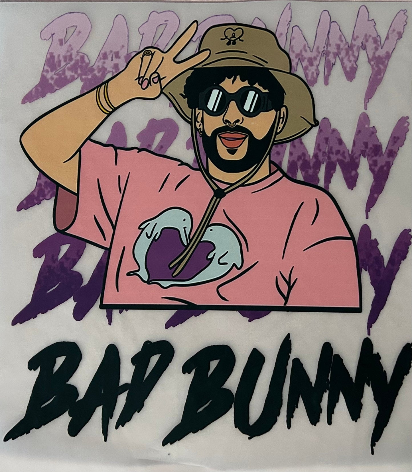 High Quality DTF Prints|Bad Bunny|Free Shipping